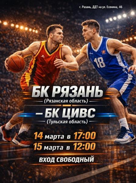 БК «Рязань» дома сыграет с командой Тулы